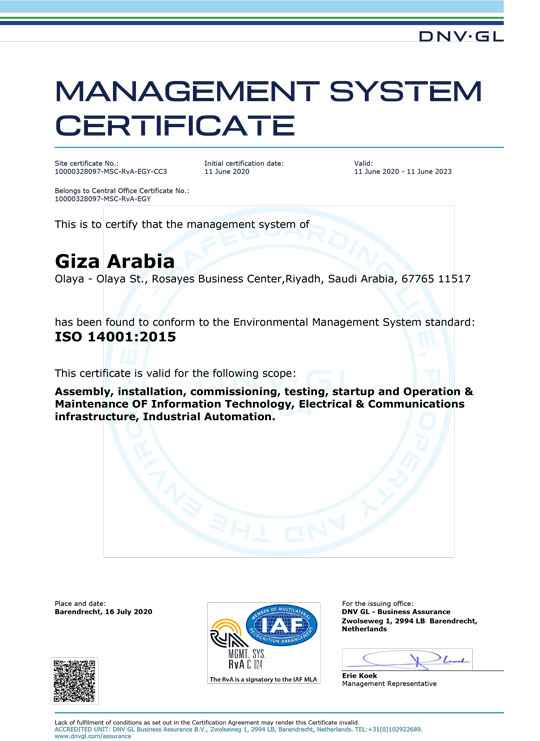 GA ISO 14001