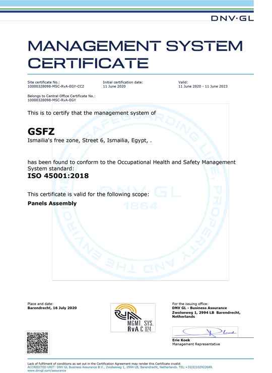 GSFZ ISO 45001