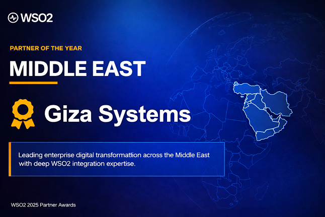 Giza Systems Receives the 2025 WSO2 Middle East Partner of the Year Award